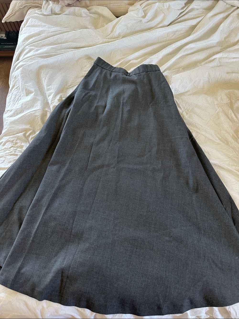 Abercrombie & Fitch Maxi Skirt in Charcoal Gray